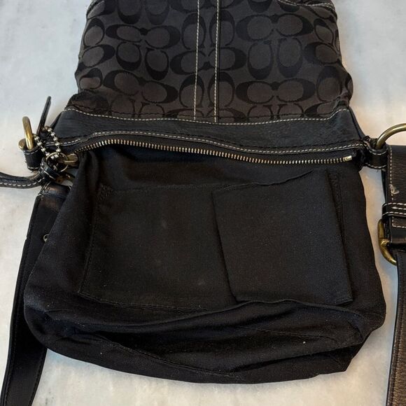 Coach Jacquard Signature Logo Convertible Crossbody Small Bucket Bag (#3) - Picture 12 of 16